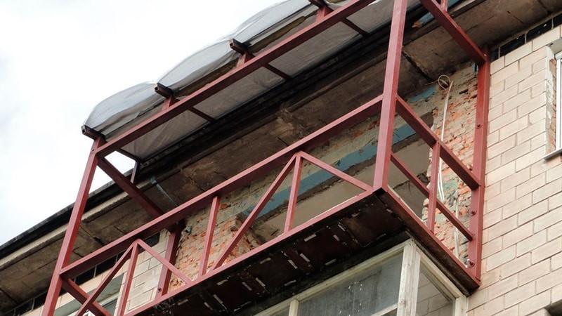 Металлический каркас балкона в хрущевке фото Металлический каркас балкона в хрущевке фото