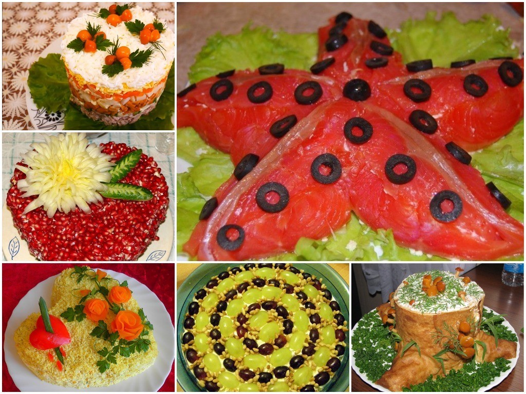 Салаты на праздничный стол фото пошагово Салаты на праздничный стол фото пошагово