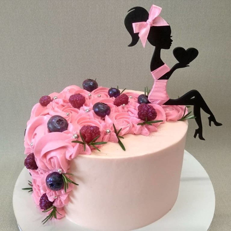 Прикольное оформление торта для женщины Прикольное оформление торта для женщины